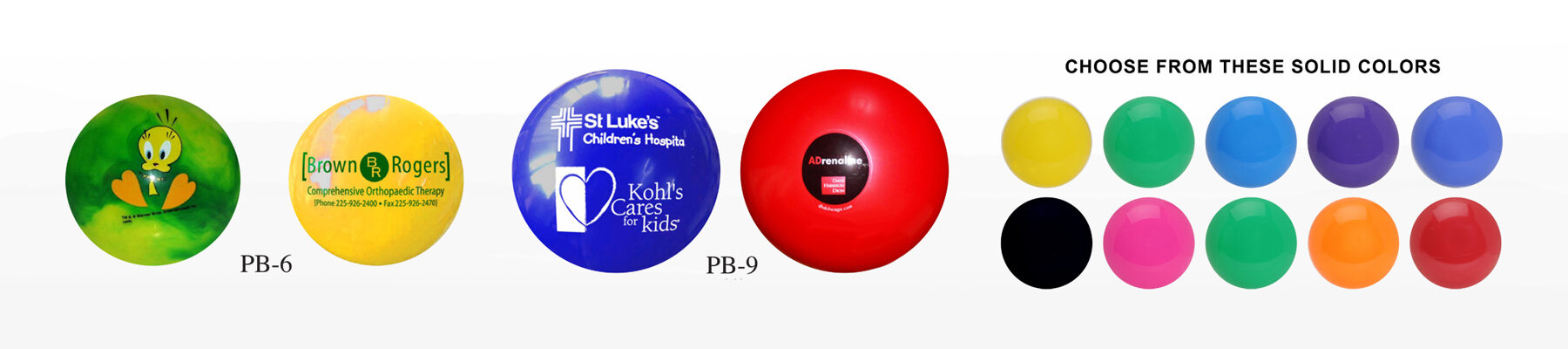 Custom vinyl sports balls.